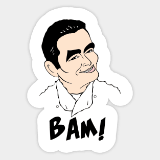 EMERIL LAGASSE BAM FAN ART Sticker